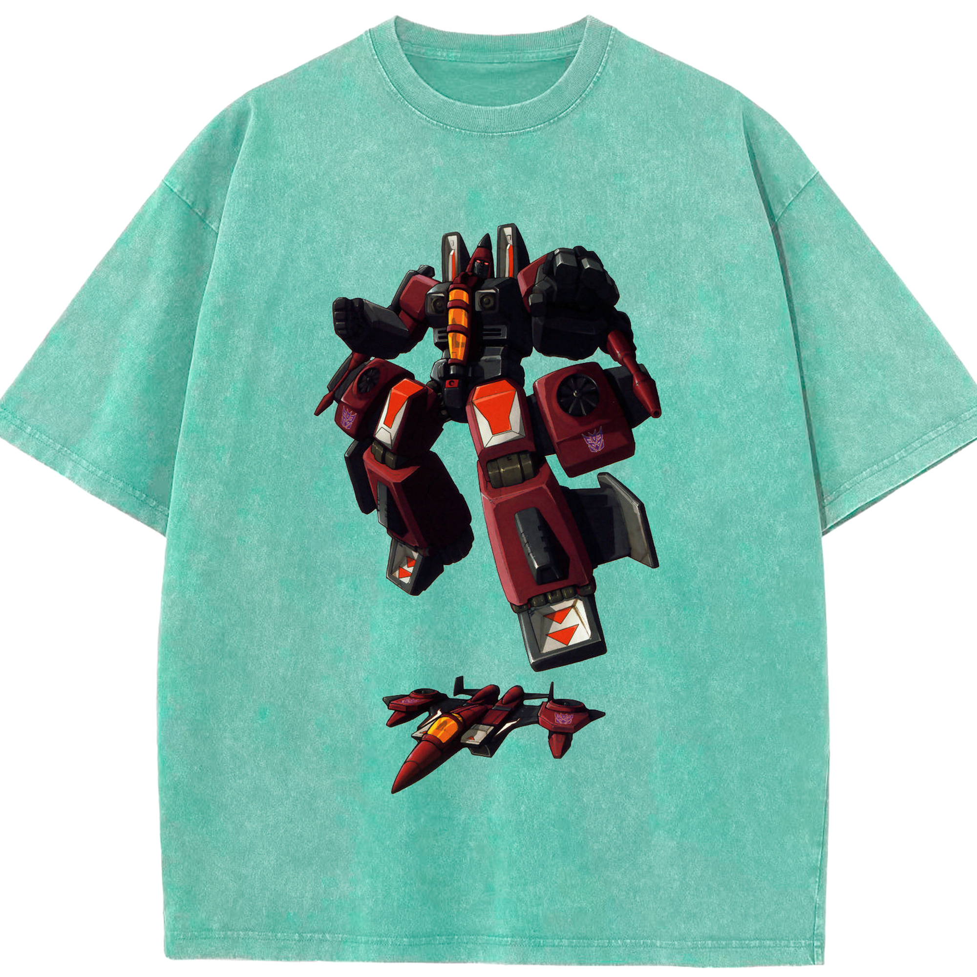 （画像用）  綿100% ヴィンテージ風 半袖Tシャツ（フロントプリント）